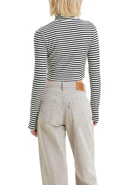 Pull Levis Oriel Printed de Rayures Femme Noire