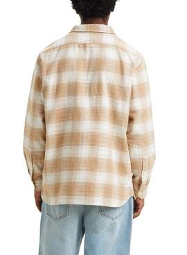 Chemise Levis Jackson Cadres pour Homme Beige