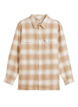 Chemise Levis Jackson Cadres pour Homme Beige