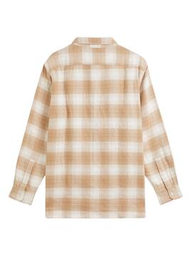 Chemise Levis Jackson Cadres pour Homme Beige