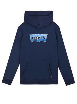 Sweat Levis Logo ailes de chauve-souris pour Garçon Bleu marine
