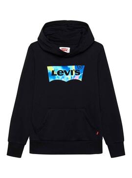 Sweat Levis Logo ailes de chauve-souris pour Garçon Noire