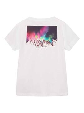 T-Shirt Levis Aurore boréale pour Garçon Blanc