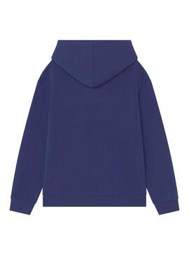 Sweat Levis Logotype Capuche pour Fille Bleu marine