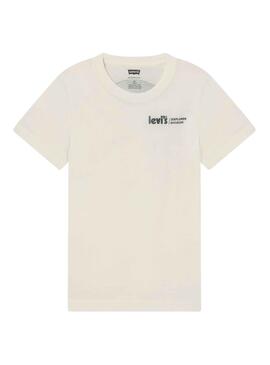 T-Shirts Levis Aurore boréale pour Garçon Blanc