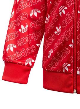 Veste Adidas J TRF SST Rouge