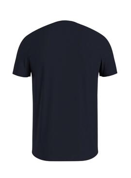 T-Shirt Tommy Hilfiger Box Outline Homme Bleu marine