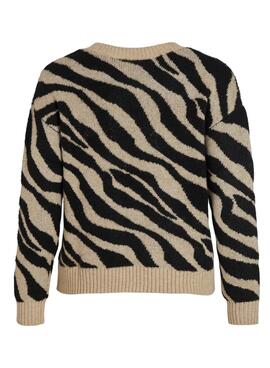 Pull Vila Visière Cou Viril pour Femme Noire