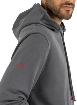 Sweat El Pulpo Forest Patch pour Homme Gris