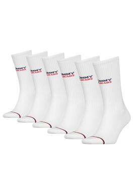 Pack 3 Chaussettes Tommy Hilfiger Logo Femme Homme
