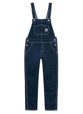 Salopette Carhartt Bib Overall Bleu pour Femme