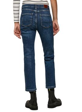 Jeans Pepe Jeans Dion 7/8 Femme Bleu Marine