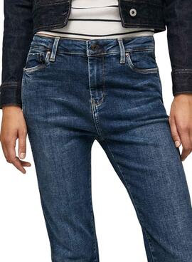 Jeans Pepe Jeans Dion 7/8 Femme Bleu Marine