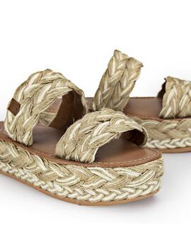 Sandales Tayrona Avec Fibres Naturelles POPA Femme