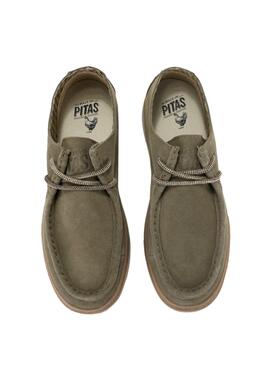 Chaussures Walk In Pitas Rodas Wallaby Homme Vert