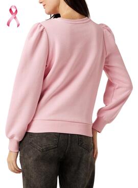 Sweat Naf Naf Think Pink pour Femme Rose