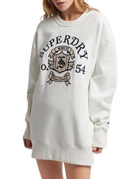 Robe Superdry Pride In Craft pour Femme Blanc