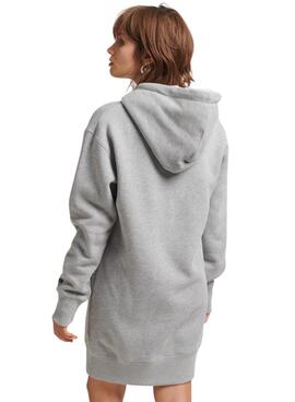 Robe Superdry  Pride In Craft Hooded Femme Gris