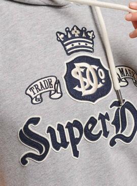 Robe Superdry  Pride In Craft Hooded Femme Gris