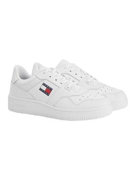 Baskets Tommy Jeans Retro Panier Homme Blanc