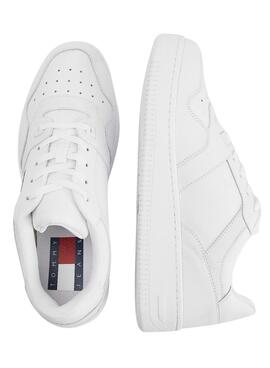 Baskets Tommy Jeans Retro Panier Homme Blanc