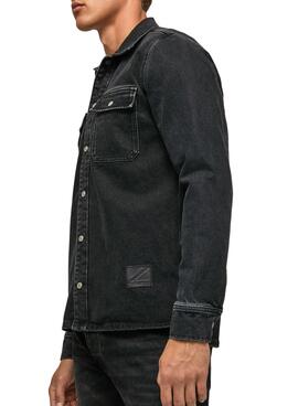 Veste Pepe Jeans Weston Homme Noire Denim