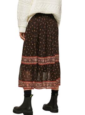 Jupe Pepe Jeans Brun ethnique différent pour Femme