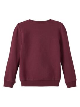 Sweat Name It Onalipi pour Fille Bordeaux