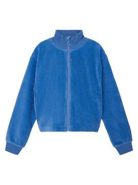 Sweat Name It Pomme Crop pour Fille Bleu 