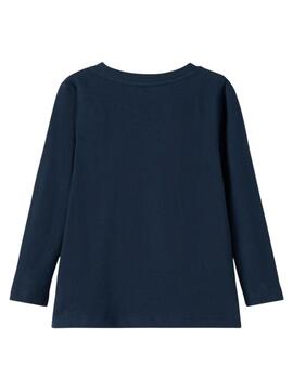 T-Shirt Name It Orla pour Garçon Bleu Bleu Marine
