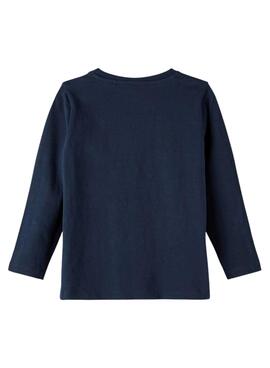 T-Shirt Name It Oluf pour Garçon Bleu Bleu Marine