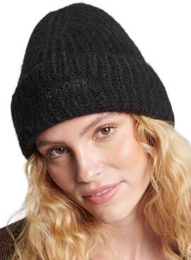 Chapeau Superdry Ribbed Vintage Noire
