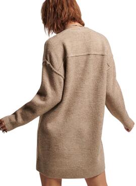 Robe Superdry Souple pour Femme Camel