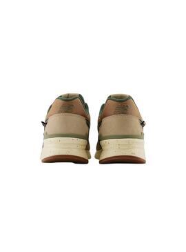 Baskets New Balance 997 Vert et Beige Homme