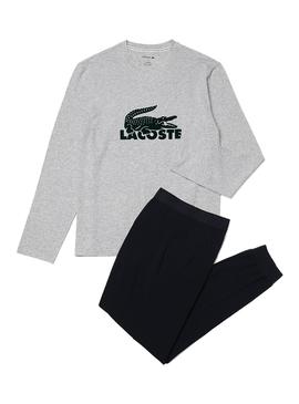 Pyjama Lacoste Crocodile pour Homme Bleu Marine