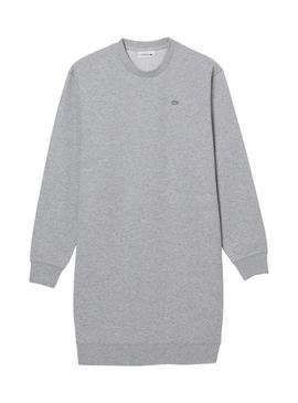 Sweat Lacoste Robe Basic pour Femme Gris
