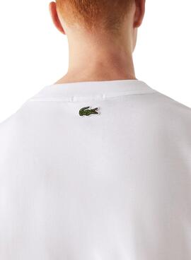 T-Shirt Lacoste Loose Fit Homme et Femme Blanc