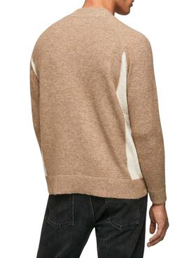 Pull Pepe Jeans Beige Monroi pour Homme