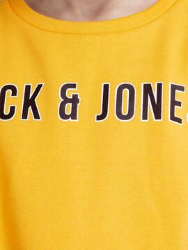 Sweat Jack and Jones Covictor Jaune Enfante