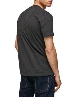 T-Shirt Pepe Jeans Eggo Anthracite pour Homme