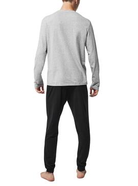 Pyjama Lacoste Crocodile pour Homme Bleu Marine