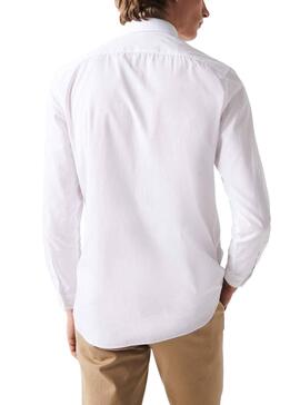 Chemise Lacoste Slim Fit pour Homme Blanc