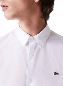 Chemise Lacoste Slim Fit pour Homme Blanc