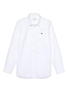 Chemise Lacoste Slim Fit pour Homme Blanc