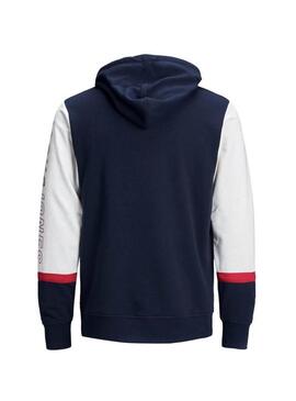 Sweat Jack et Jones Blair Blue Enfante
