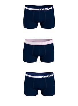 Pack 3 Slip Tommy Hilfiger Homme Bleu Marine