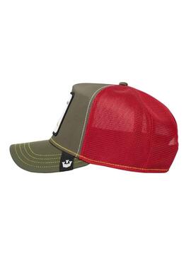 Casquette Goorin Bros Thunder Lézard Vert et Rouge
