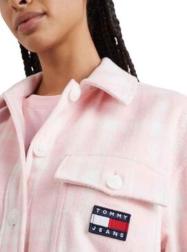 Chemise Tommy Jeans Badge Boyfriend pour Femme