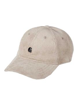 Casquette Carhartt Harlem Velours côtelé pour Homme Beige