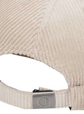 Casquette Carhartt Harlem Velours côtelé pour Homme Beige
